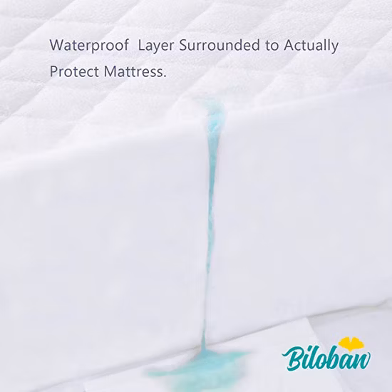 Promotional! Customize Baby Waterproof Bed Anti-Bug Mites Crib Quilted Cuna Bamboo Mattress Pad Cover Protector