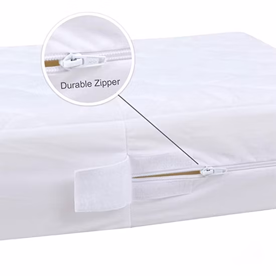 Promotional! Customize Baby Waterproof Bed Anti-Bug Mites Crib Quilted Cuna Bamboo Mattress Pad Cover Protector