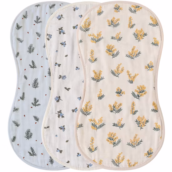 뜨거운 판매 신생아 잠꼬대 우유 침을 뱉어 턱받이 여분의 부드러운 모슬린 100% 유기농 면화 아기 트림 천