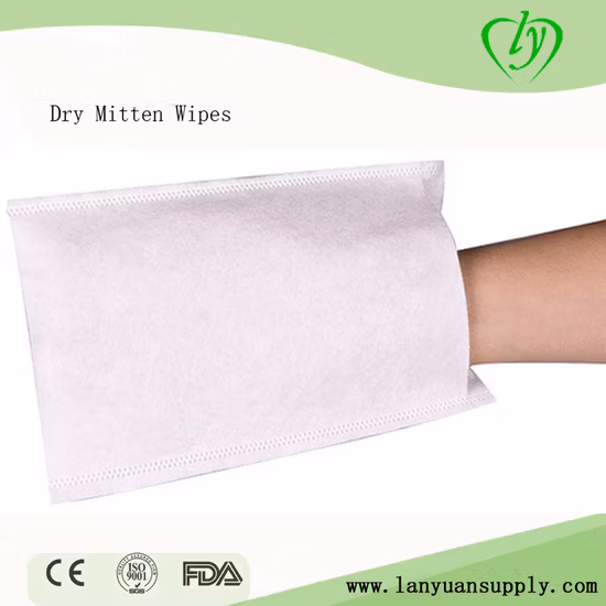 일회용 드라이 와이프 스펀레이스 벙어리 장갑 와이프 비 짠 몰튼 장갑